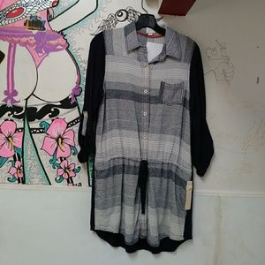 ANTHROPOLOGY drop-waist top